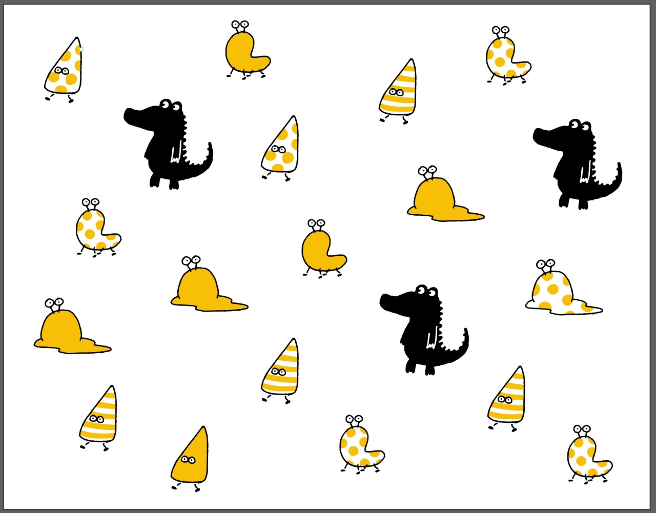 量産化。扱いやすい & 応用が効くのもベクターデータの魅力です。