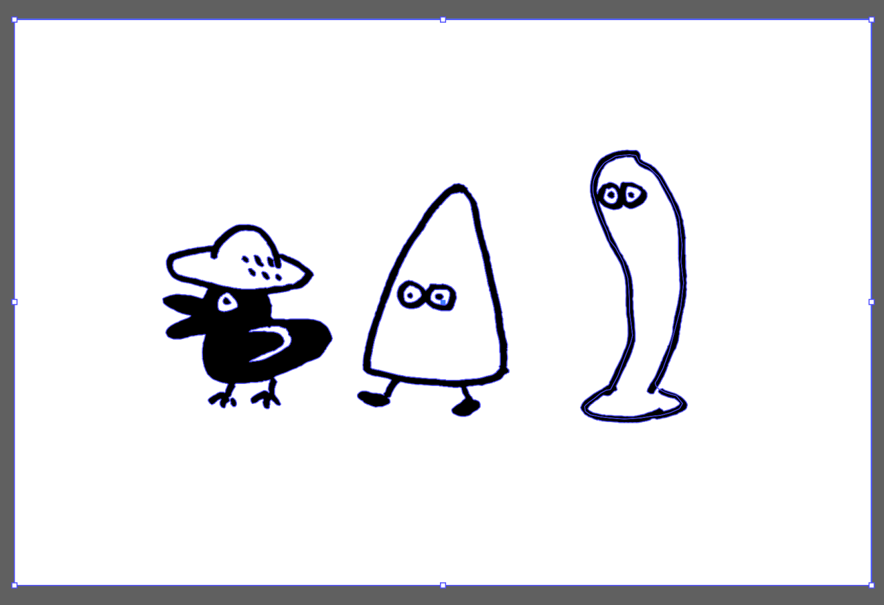 Adobe illustratorでイラストの読み込み〜ベクターデータ化