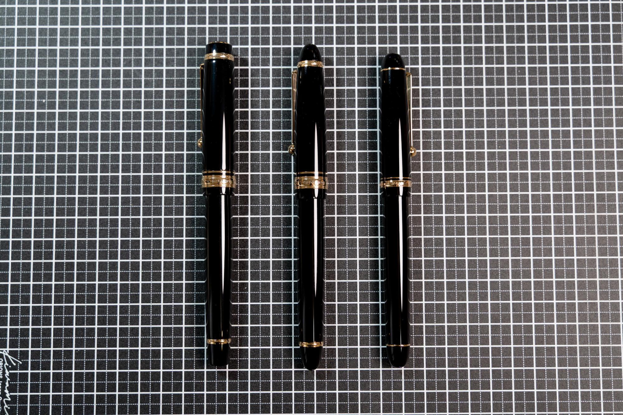 左からカスタム845 / カスタム743 / カスタム74